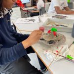 A student working on their Art project